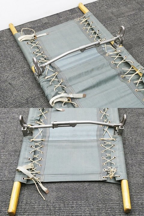○ A) ビンテージ!! 折りたたみ 担架 ミリタリー ストレッチャー ○ A) ビンテージ!! 折りたたみ 担架 ミリタリー ストレッチャー