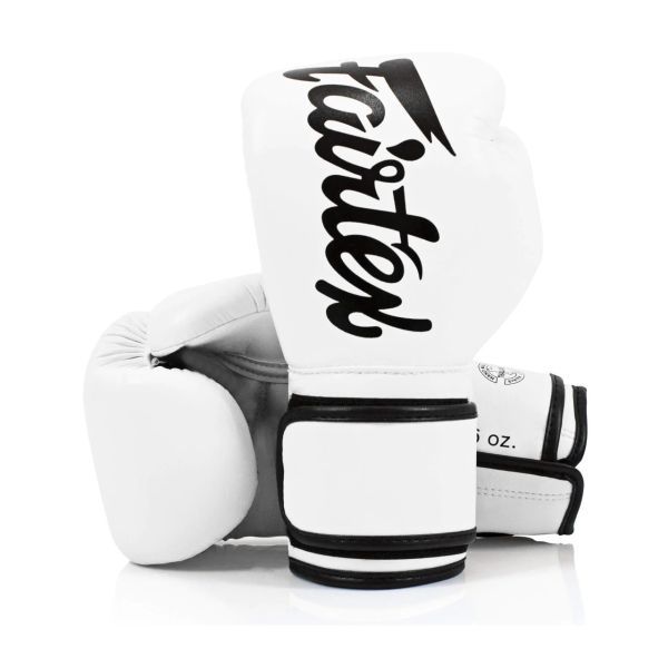 新品 Fairtex フェアテックス シンセティックレザー グローブ BGV14 ホワイト 14oz ムエイタイ ボクシング キックボクシング MMA 格闘技