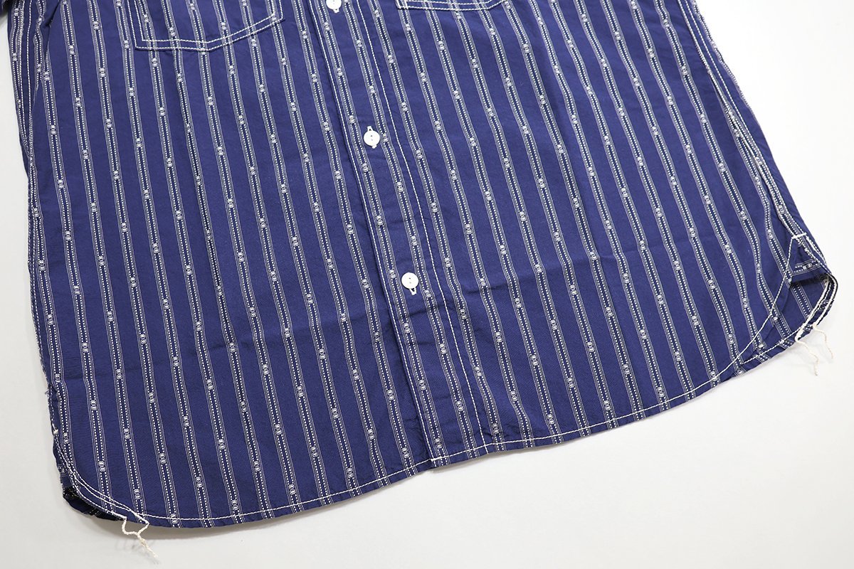 Freewheelers (フリーホイーラーズ) SWAMPER / スワンパー カットオフ 半袖ワークシャツ #1623012 未使用品 BLUE / DOBBY size 16_画像5