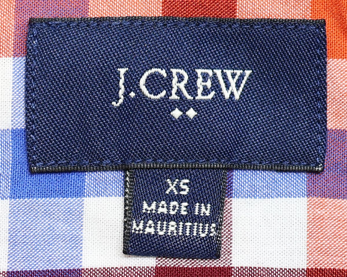 J.CREW (ジェイクルー) Pullover B.D. Shirts / ギンガムチェック プルオーバー ボタンダウン 半袖シャツ #01212 未使用品 size XS_画像6