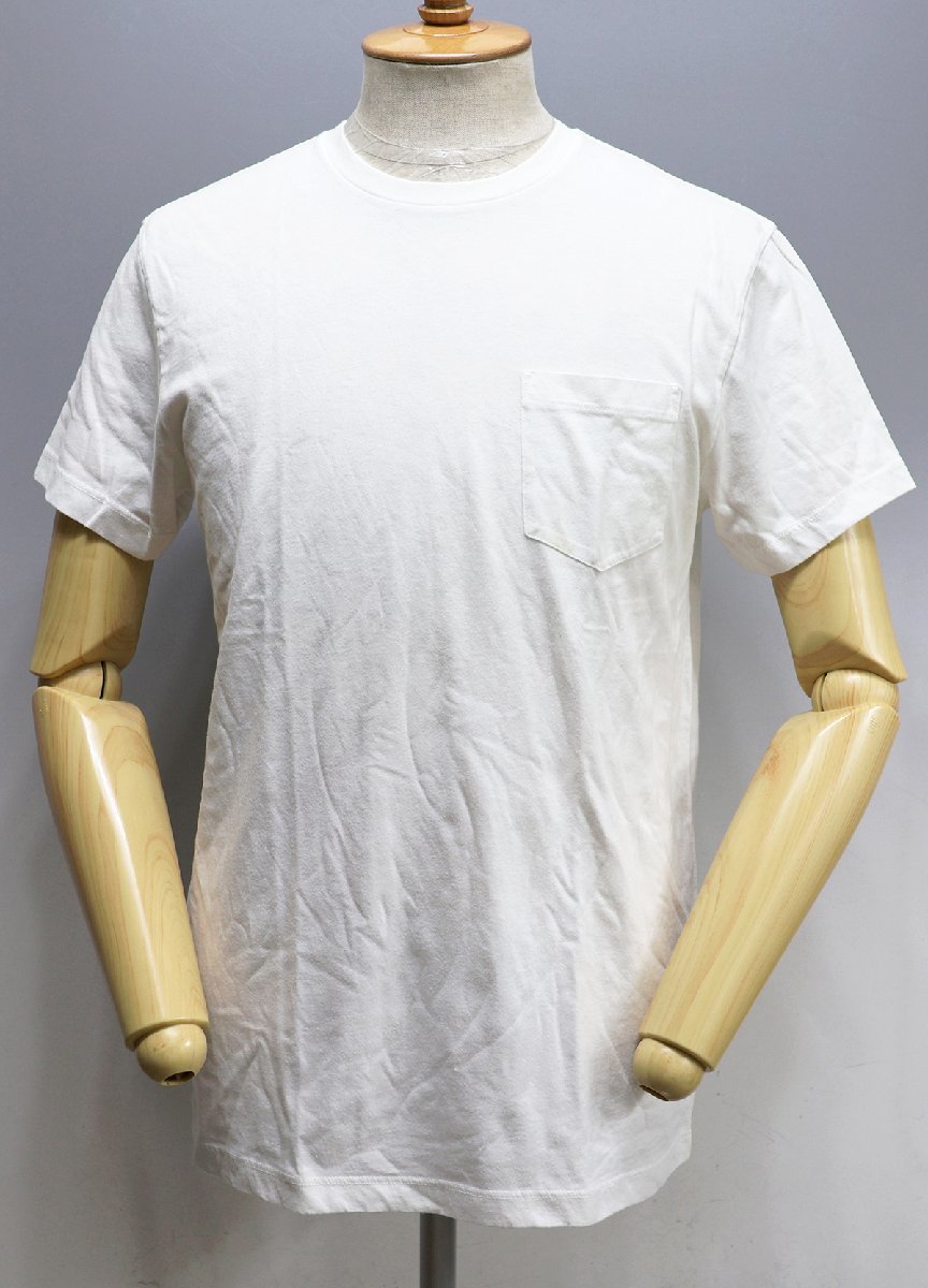 J.CREW (ジェイクルー) WASHED POCKET T-SHIRT / ウォッシュド ポケットTシャツ #53623 未使用品 ホワイト size M_画像2