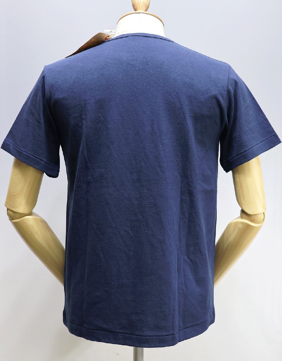 Workers K&T H MFG Co (ワーカーズ) Crew Neck Pocket Tee / クルーネック ポケットTシャツ 未使用品 ネイビー size S_画像3