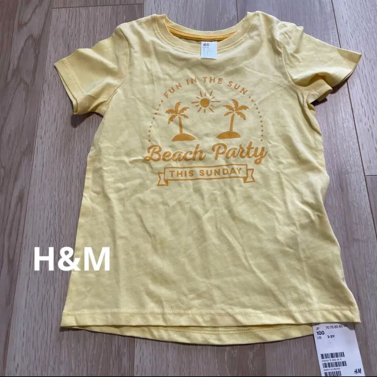 値下げ不可　新品　未使用　H&M エイチアンドエム　半袖　Tシャツ　100 キッズ　 半袖Tシャツ