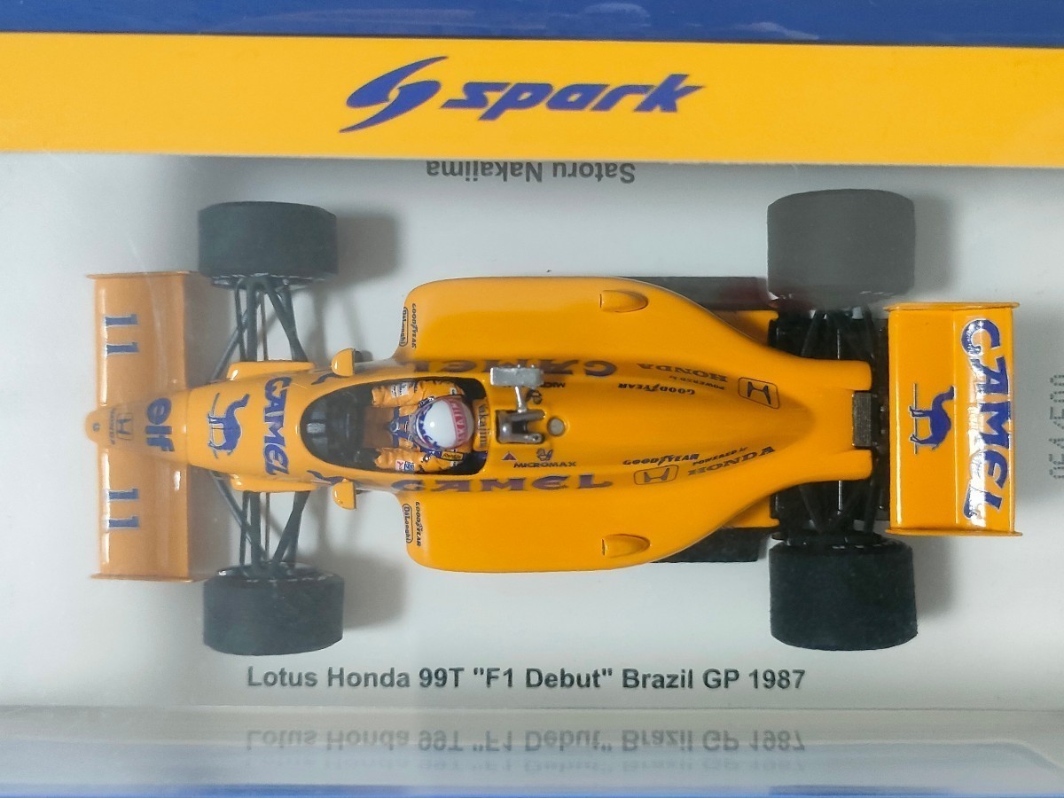中嶋悟・ラクダマーク貼付》1/43 ロータス 99T ホンダ #11 1987