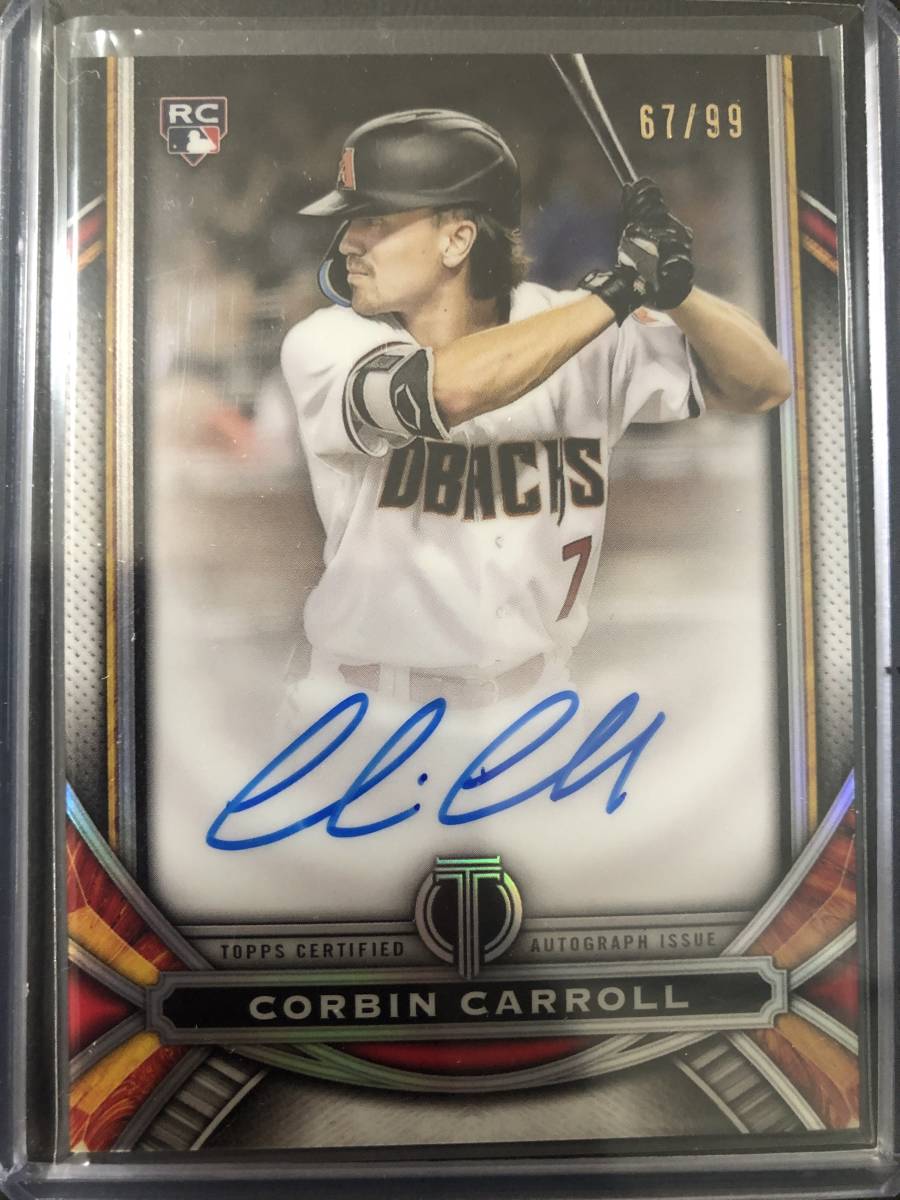 topps 2023 tribute auto card corbin carroll ルーキー直筆サイン