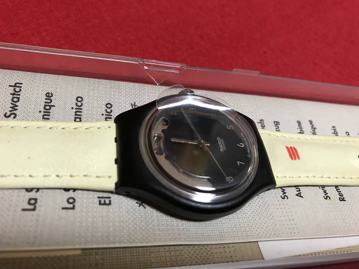 Swatch automatic 腕時計 皮ベルト 未使用_画像6