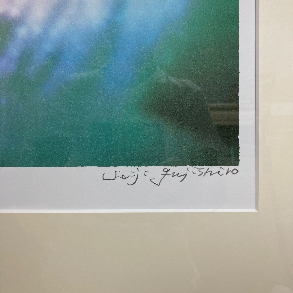 真作保証】藤城清治「しだれ桜」リトグラフ直筆サイン 保証書 真作保証】藤城清治「しだれ桜」リトグラフ直筆サイン 保証書
