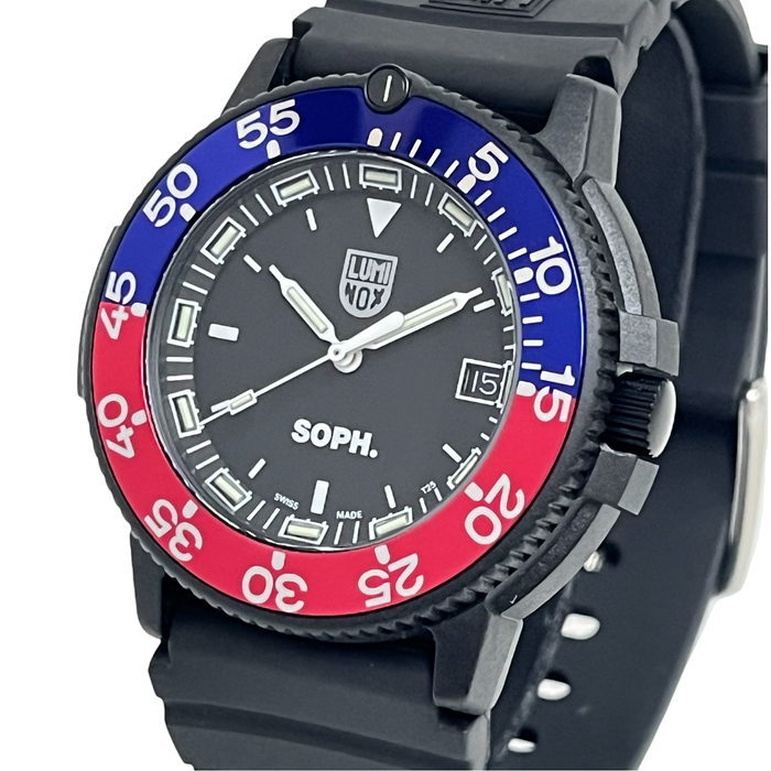 ルミノックス 3001 SOPH.RB ソフネット×ルミノックス コラボ 200本限定 腕時計 ステンレス/ラバー クオーツ 黒文字盤 メンズ