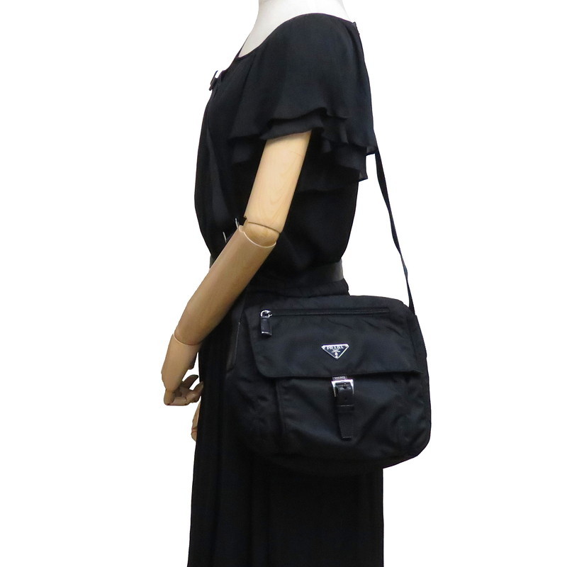一流の品質 1BD944 PRADA/プラダ ポコノ ユニセックス ブラック