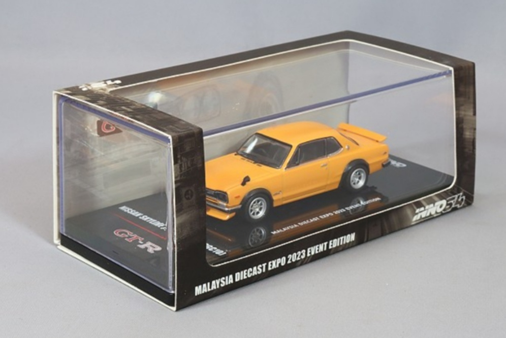 即決！ イノモデル 1/64 日産 スカイライン 2000 GT-R ハコスカ KPGC10 オレンジ Malaysia Diecast Expo 2023 イベント限定 新品・未開封品_画像1