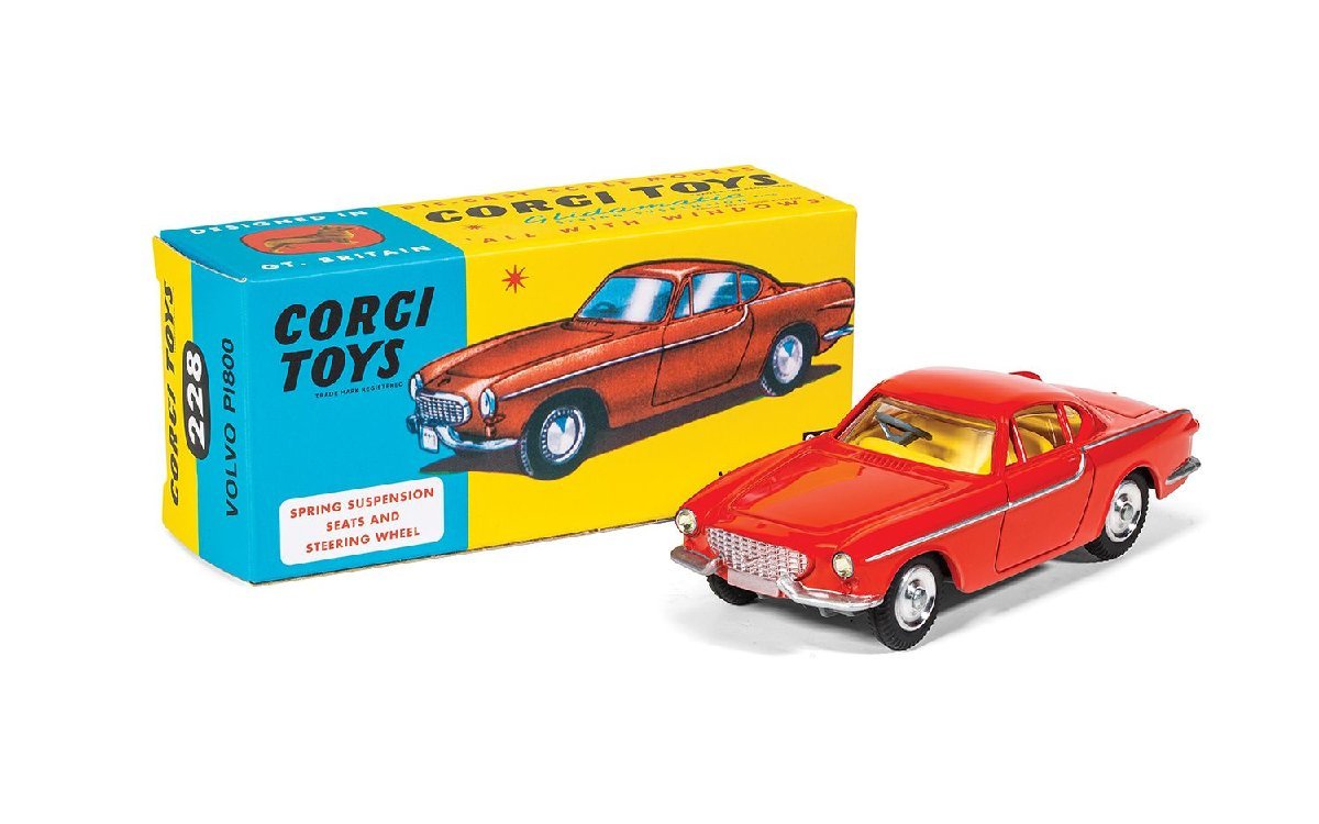 コーギー 1/43 ボルボ P1800 クーペ 1965 レッド Corgi VOLVO P1800 COUPE ミニカー レトロの画像1