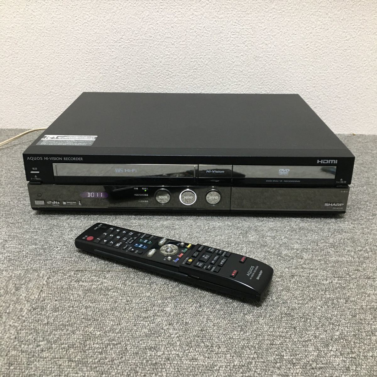 格安販売の DVD VHS DV-ACV52 シャープ SHARP HI-VISION ＊動作確認