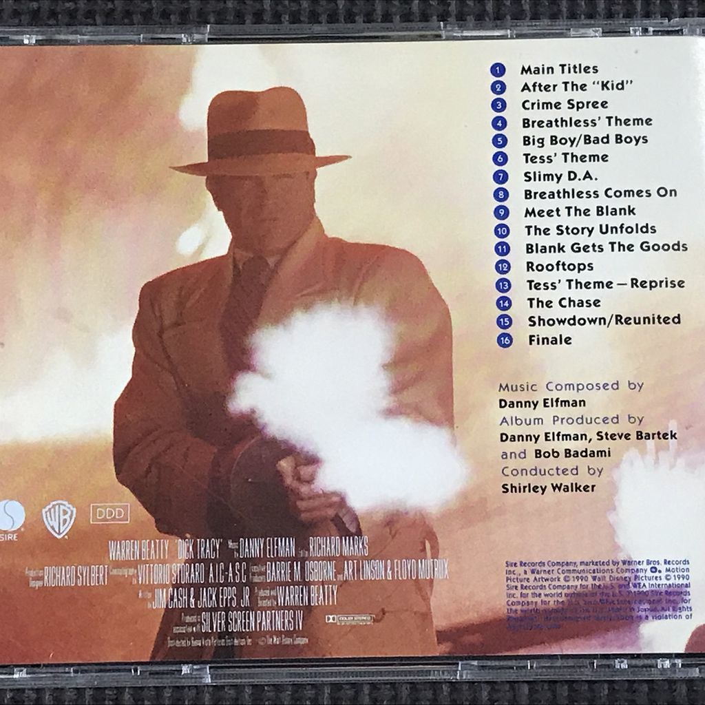 ディック・トレイシー・オリジナル・スコア　CD　Dick Tracy ダニー・エルフマン_画像2