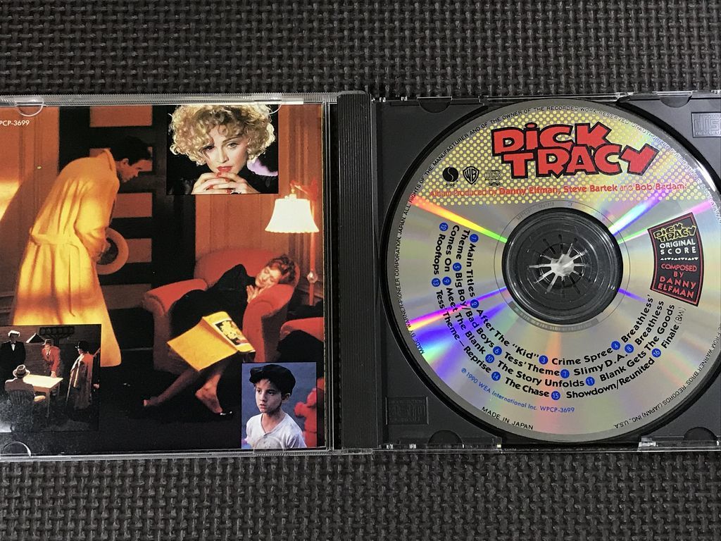 ディック・トレイシー・オリジナル・スコア　CD　Dick Tracy ダニー・エルフマン_画像3