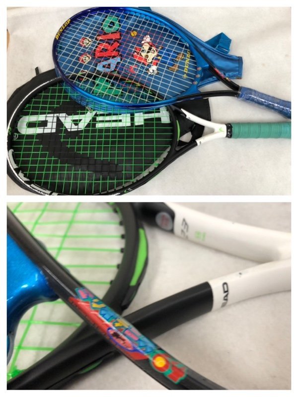 現状品 軟式 テニスラケット まとめ売り 9本 YONEX wilson HEAD DUNLOP 他 230510sk040066_画像4