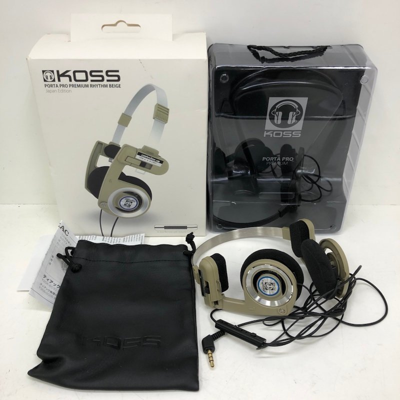 4年保証』 KOSS 230817PT500171 ベージュ 有線 BEIGEヘッドフォン