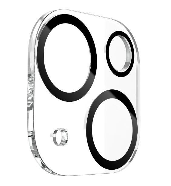 iPhone14/iphone14Plus カメラレンズ 遮光リングタイプ ガラス フィルム フルカバー 保護 ガラスフィルム Glass 光沢 保護_画像2