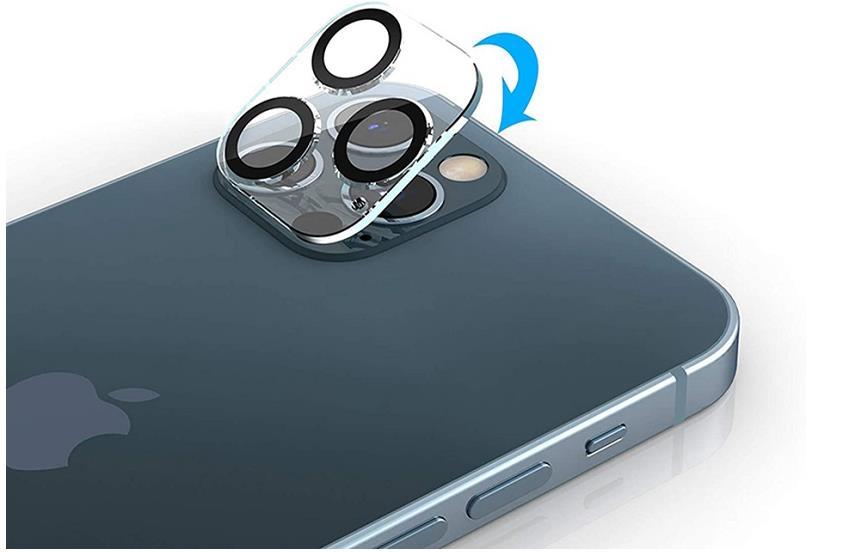 iPhone12 ProMax カメラレンズ 遮光リングタイプ ガラス フィルム カメラレンズ　3D フルカバー　保護ガラスプロテクター