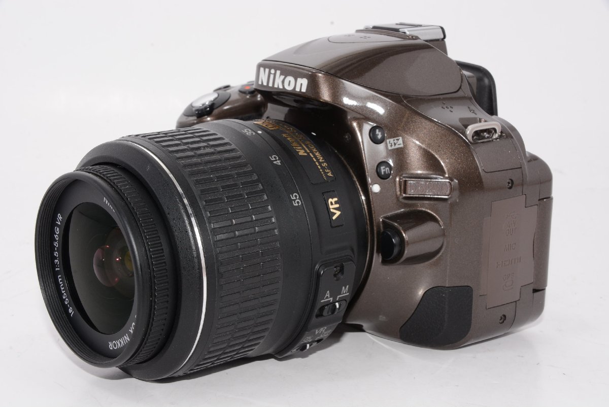 豪華 【外観特上級】Nikon デジタル一眼レフカメラ ブロンズ レンズ