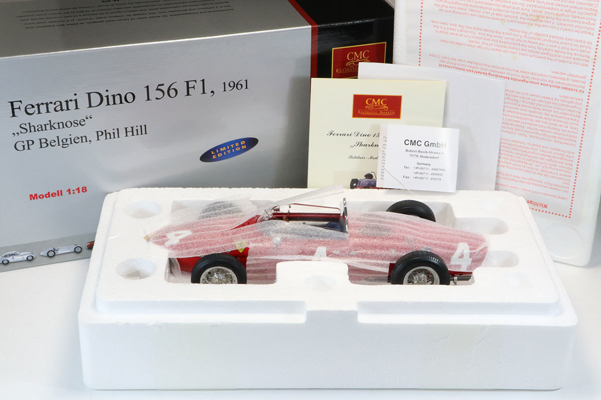 2022年製 新品】 ディノ F1 156 フェラーリ 1/18 CMC M-070 シャーク