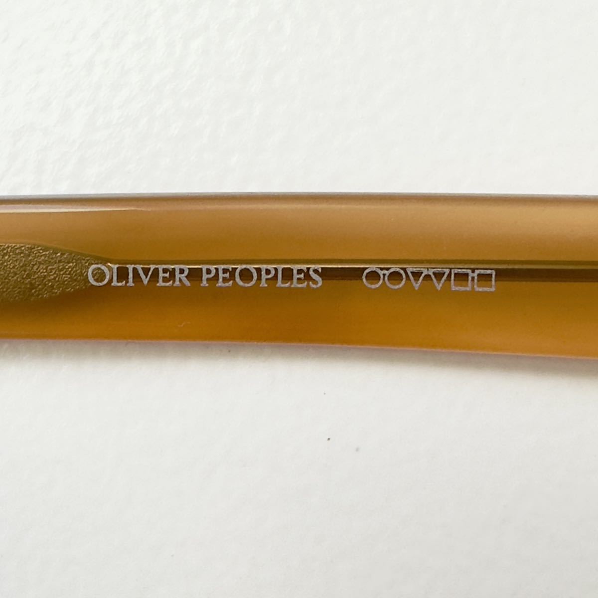 廃盤デッドストック 未使用展示品 OLIVER PEOPLES オリバーピープルズ BALEN バーレン サーモント ブロー セルフレーム 飴色 日本製_画像8