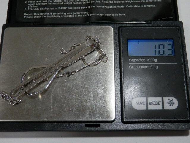 Mikimoto K14 WG weight approximately 10g tiepin 0824V6G