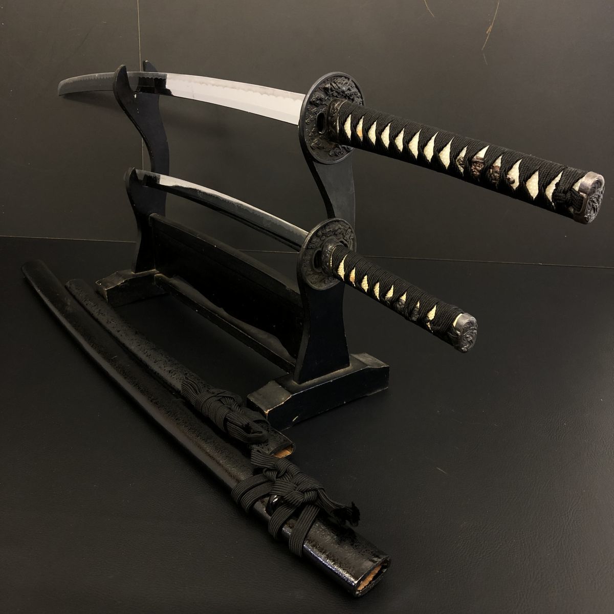 模造刀刀脇差2点セット全長106cm/70cm 刀装具拵え【307-224#160】|代購幫
