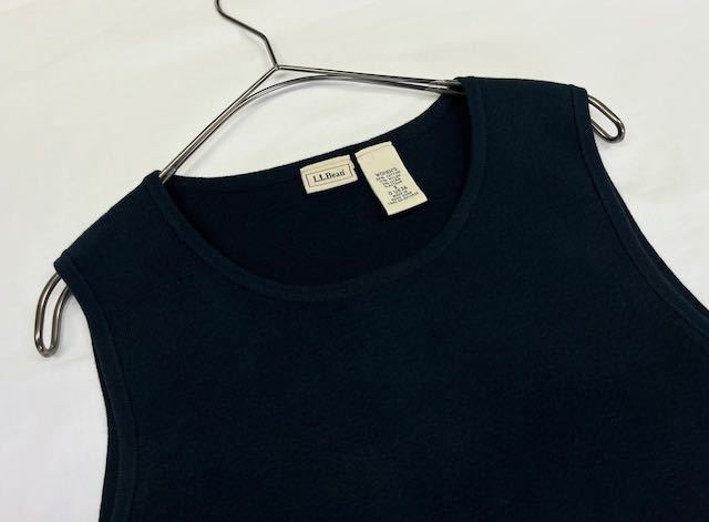 1990s〜00s L.L.Bean navy knit tank eddie bauer タンクトップ