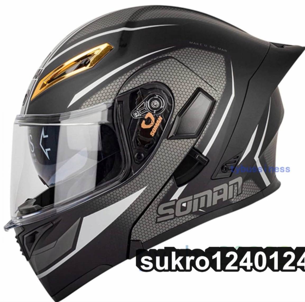 人気Helmet フリップアップ フルフェイスヘルメットインナーバイザー付 UVカッ ト システムヘルメット14色 S-XXLサイズ選択可の画像1