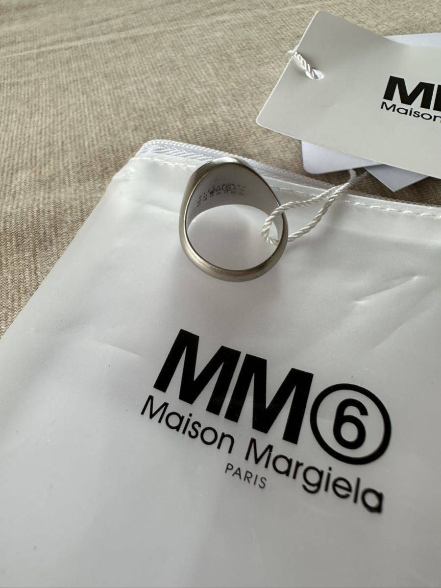 7新品 メゾン マルジェラ MM6 オーバル シュバリエ リング 真鍮