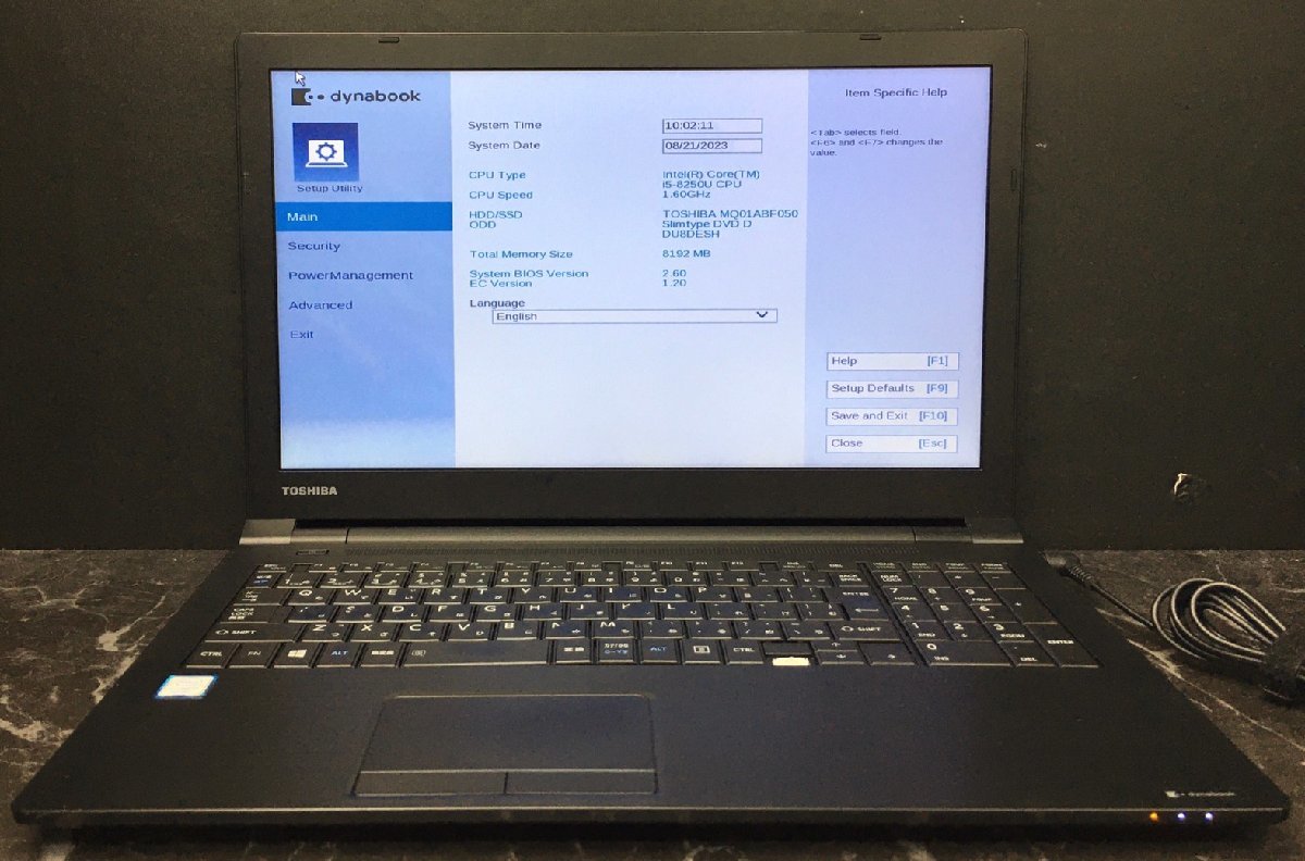 1円~ □ジャンク dynabook B65/DN / 第8世代 / Core i5 8250U 1.60GHz