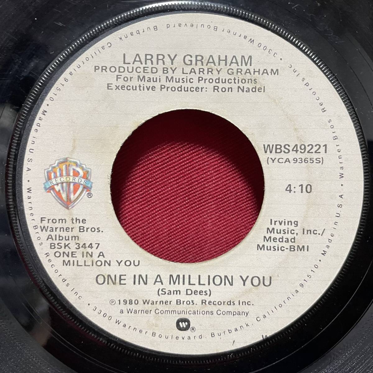 ◆USorg7”s!◆LARRY GRAHAM◆ONE IN A MILLION YOU◆_画像1
