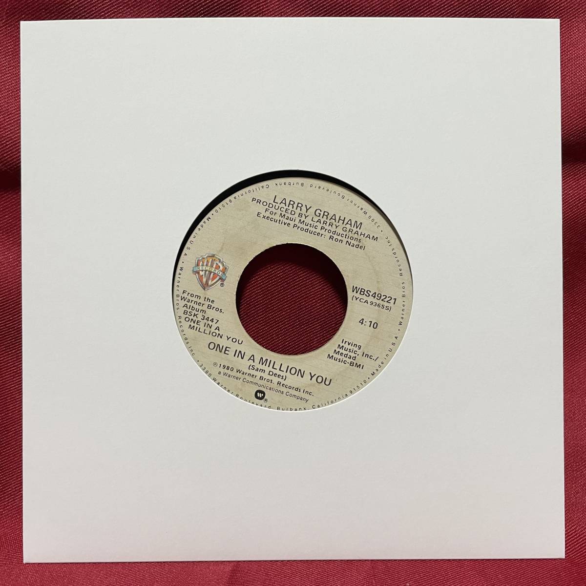 ◆USorg7”s!◆LARRY GRAHAM◆ONE IN A MILLION YOU◆_画像3