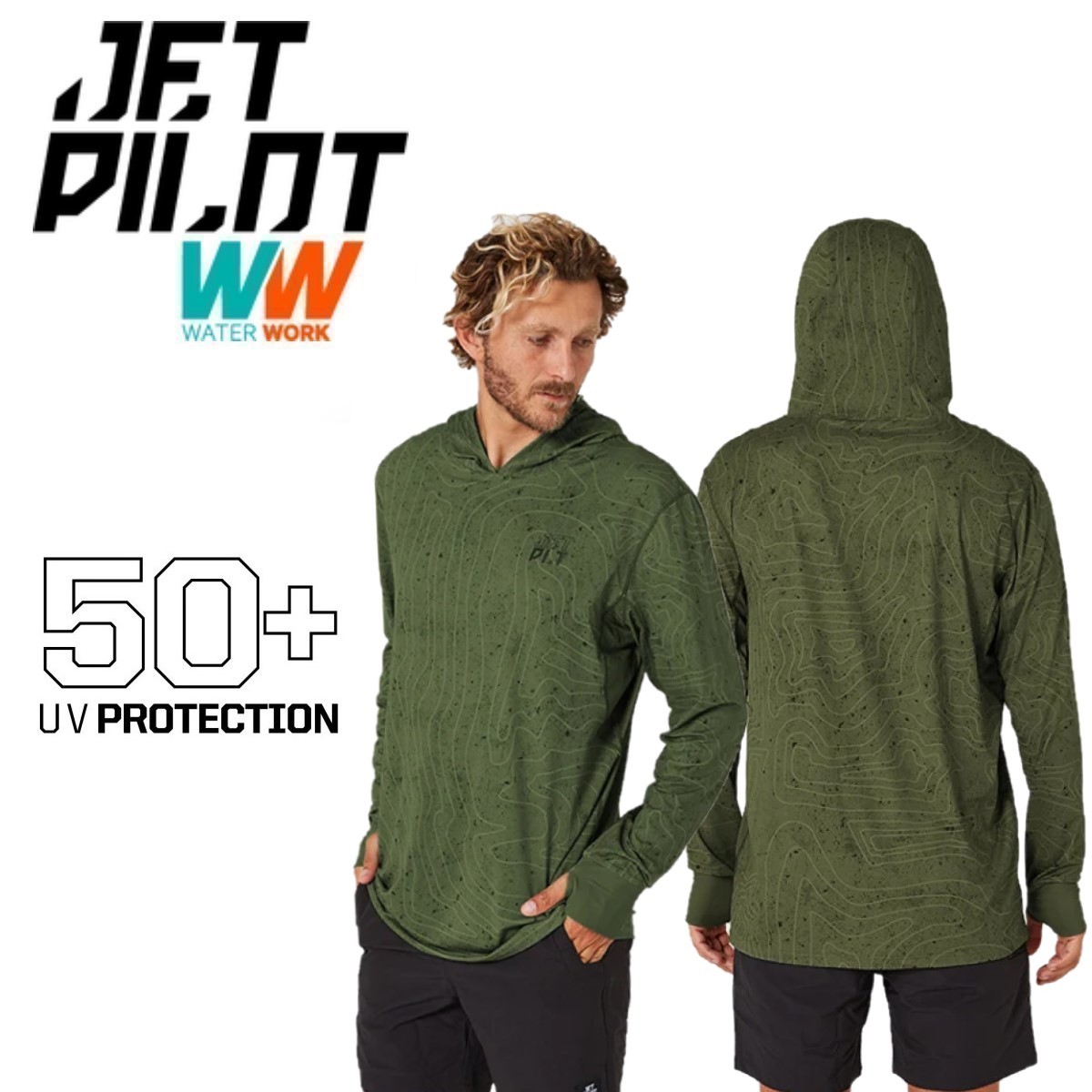 高価値セリー ジェットパイロット JETPILOT 釣り SUP ジェット 長袖 S