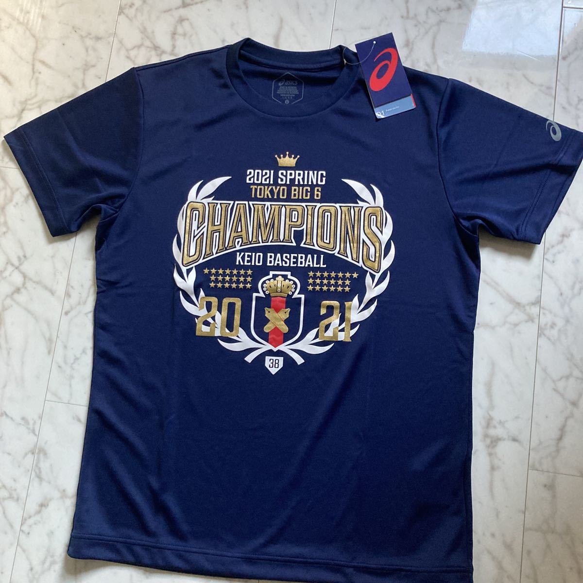 新品慶應義塾大学野球部優勝記念Tシャツ東京六大学野球 新品慶應義塾大学野球部優勝記念Tシャツ東京六大学野球