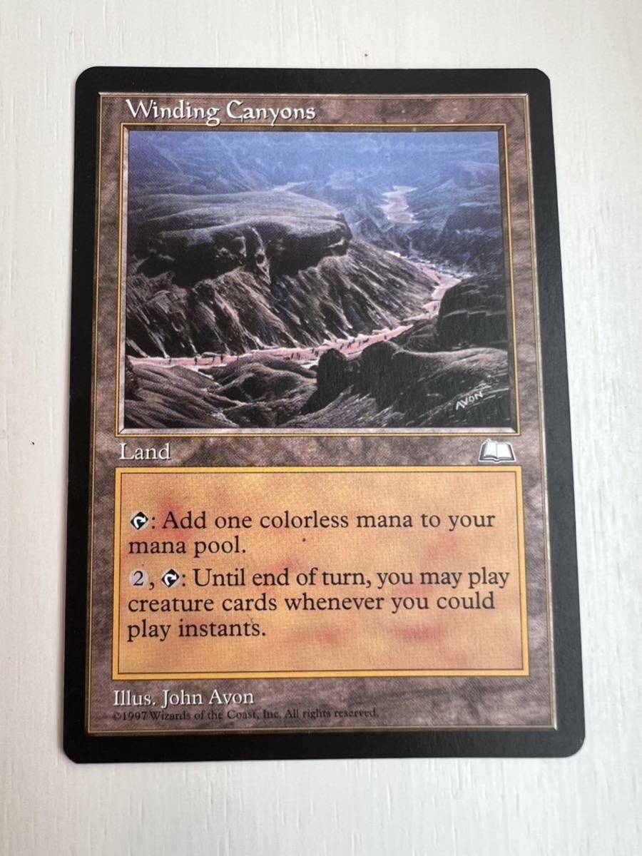 英語版 MTG 七曲がりの峡谷/Winding Canyons_画像1