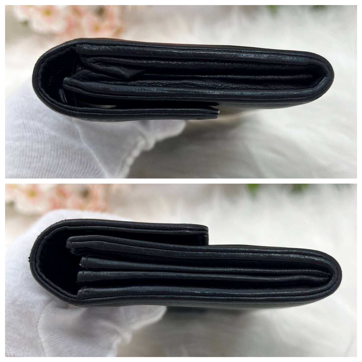 1円スタート CHANEL シャネル ココマーク ラッキークローバー 2つ折り