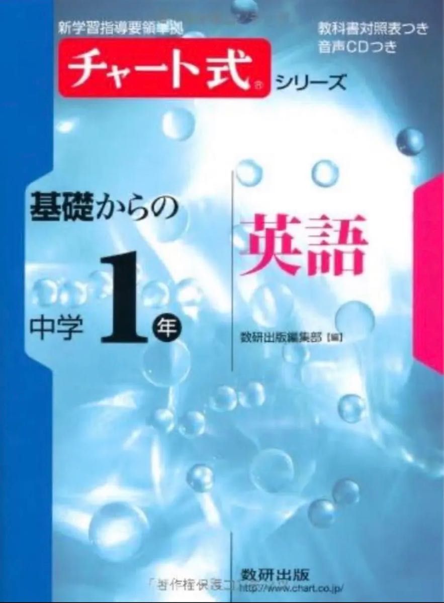 チャート式 基礎からの中学1年 数学理科英語3点セット  新品未使用