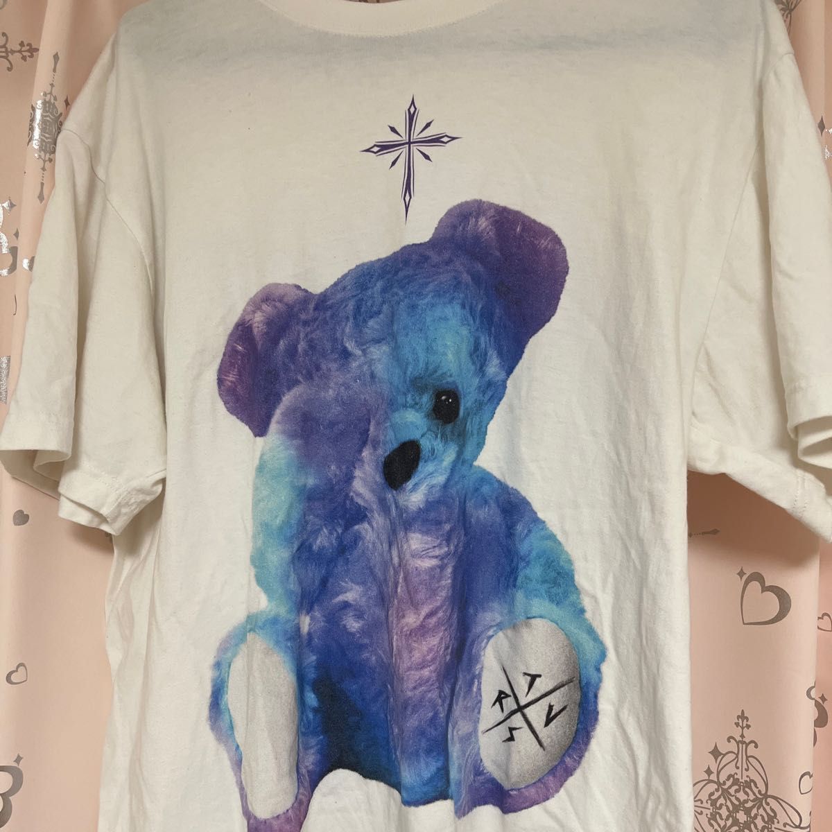 『TRAVAS TOKYO/トラバス トーキョー』Furry bear BIG Tee/くまプリント 半袖Tシャツ