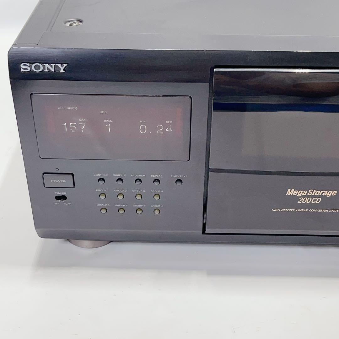 SONY CDP-CX200F 200枚CDチェンジャー① リモコン付属 ソニーの画像2