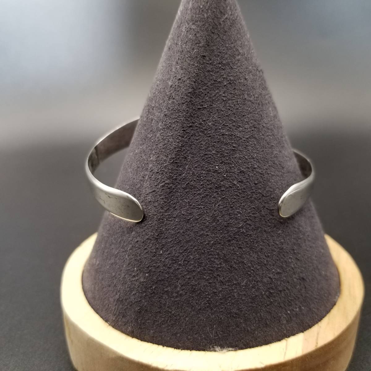 メキシコ 925 シルバー アブストラクト 幾何學(xué)デザイン カフブレスレット 銀細工 TAXCO タスコ 14g バングル 夏 60's 70's 8Y-O