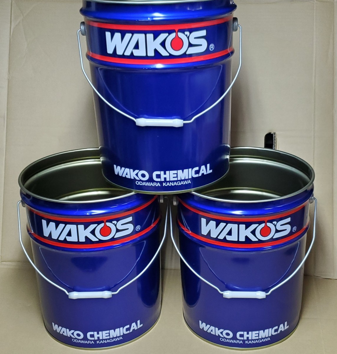 送料無料 ワコーズ WAKO'S 空 3個セット ペール缶 空き缶 20L 椅子 工具箱 ゴミ箱などに 無記載 かっこいい おしゃれ｜PayPayフリマ