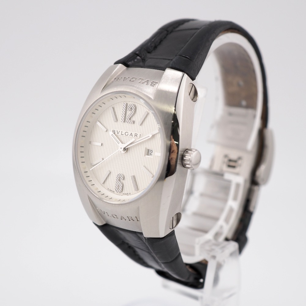 BVLGARI/ブルガリ EG30S D9672 エルゴン クオーツ 白文字盤 腕時計 シルバー レディース ブランド