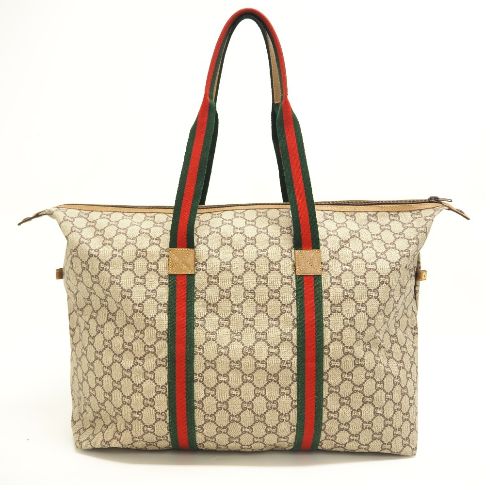 GUCCI/グッチ GGプラス シェリーライン トートバッグ ベージュ ブランド