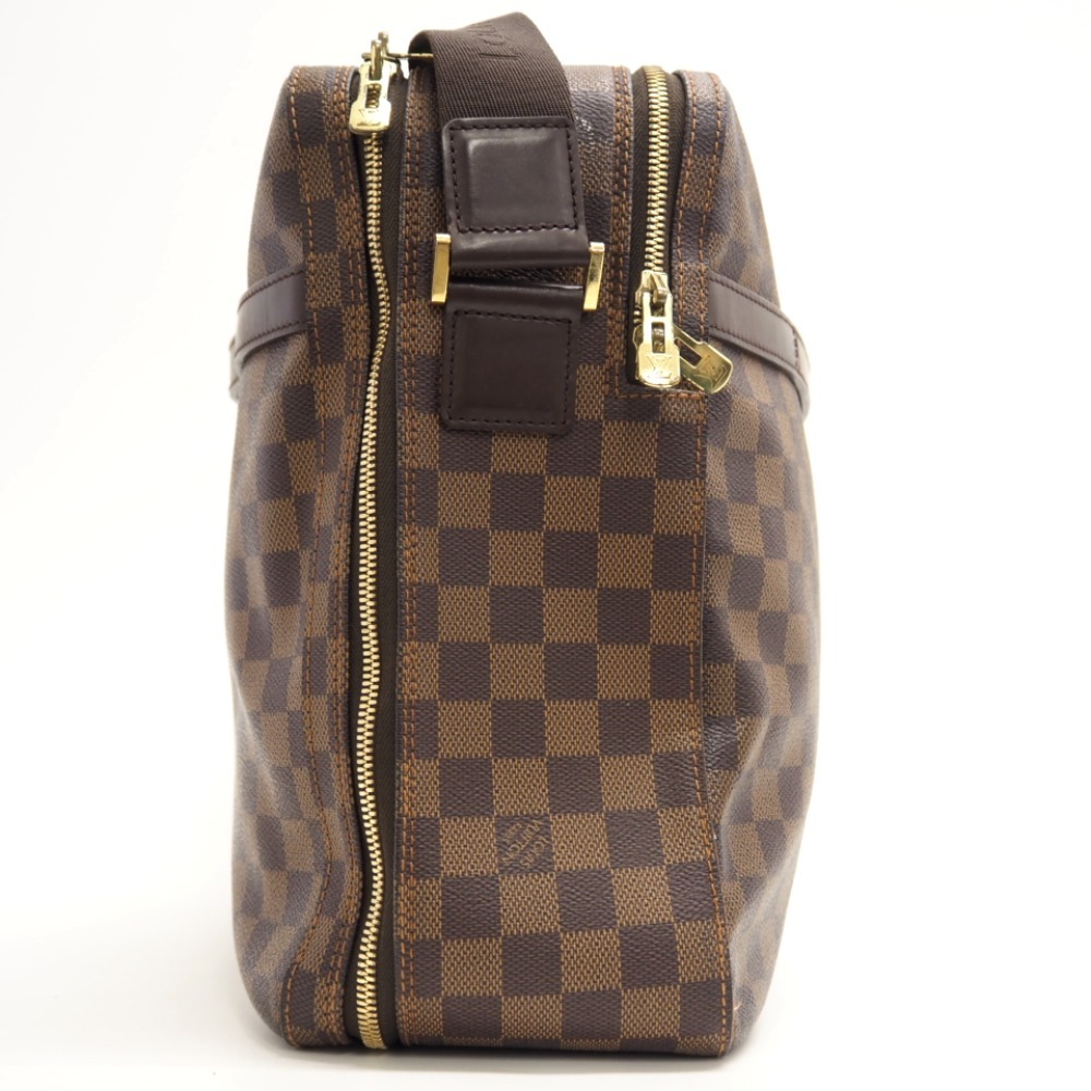 LOUIS VUITTON/ルイヴィトン ビトン N45251 ドルソドゥロ ダミエ レザー ボストンバッグ ブラウン ユニセックス ブランド