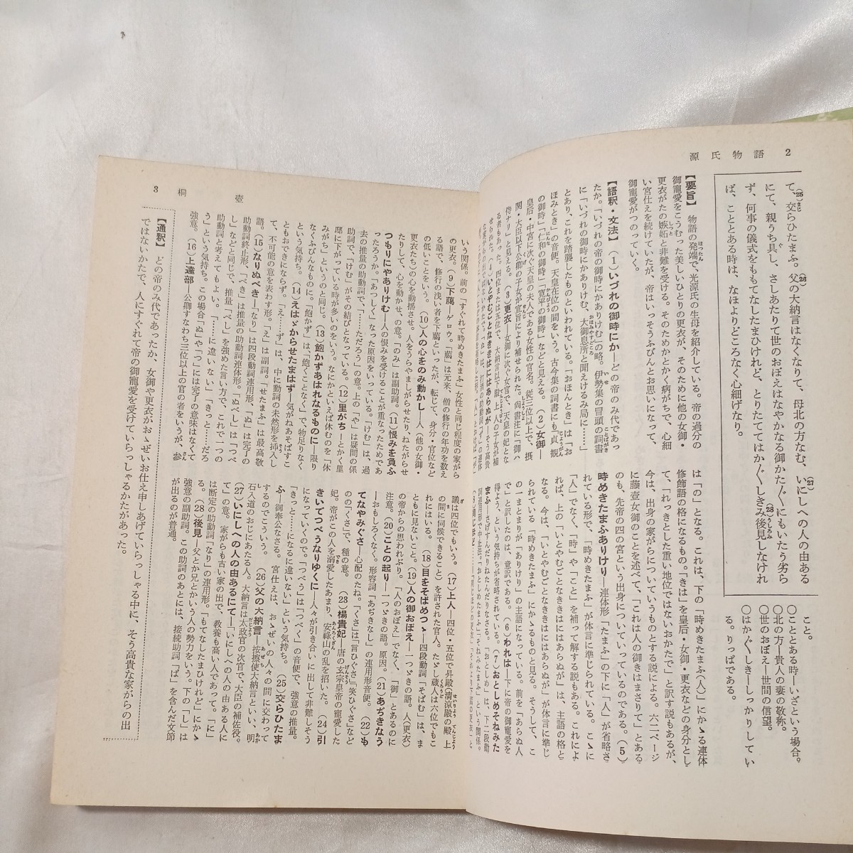 zaa-497♪源氏物語　改訂版　(作品別　高校古典学習シリーズ4) 佐伯梅友(監修) 三省堂 昭和43年 (1968/12/10)