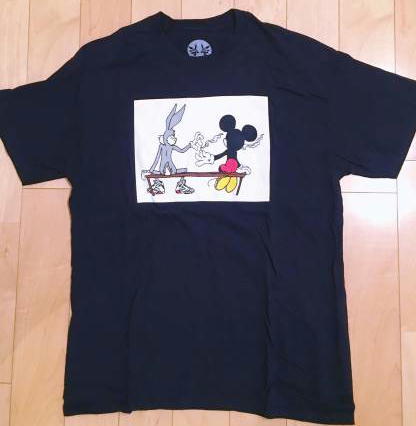 Paradis3 Get High Tシャツ M　黒　Disney ディズニー ミッキー＆バックスバニー_画像2