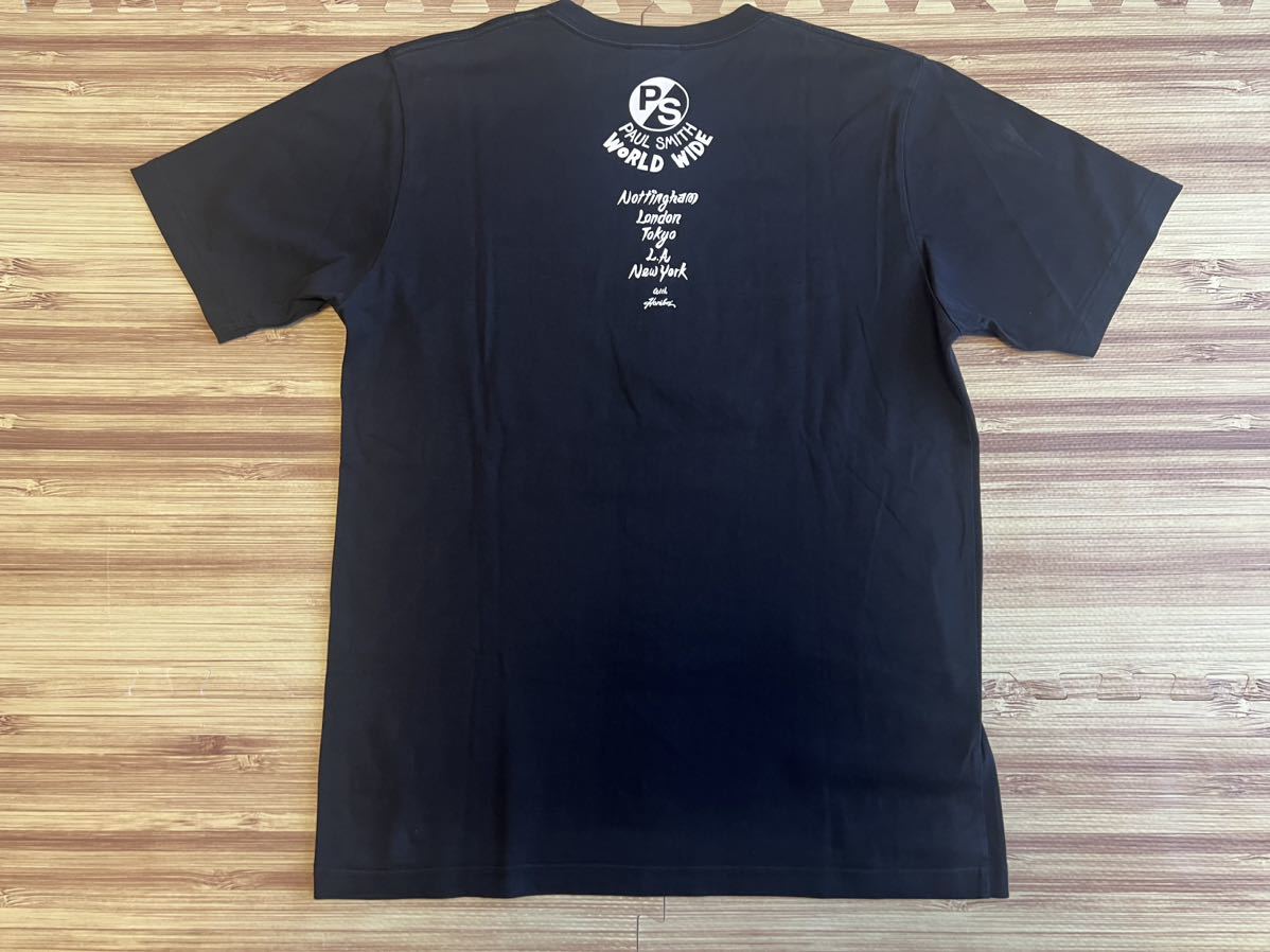 PAUL SMITH ポールスミス メンズ 限定Tシャツ サマーソニック2017 HANIBOI デザイン BRAIN 脳キャラ フェスT 音楽 半袖 綿100% 黒 XL_画像4