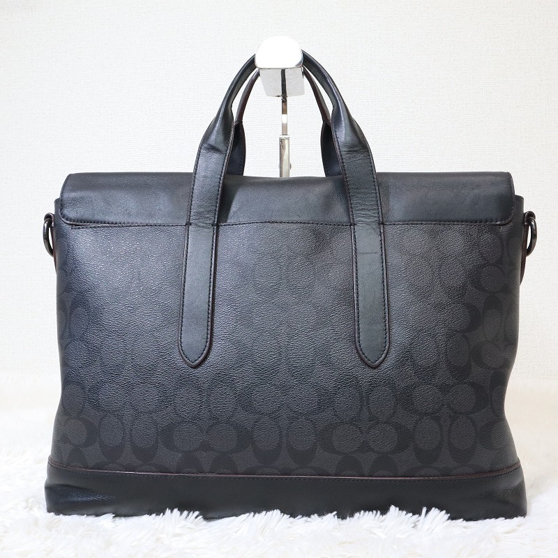 COACH コーチ ハミルトン 2way ビジネスバッグ 大容量 ショルダー付-