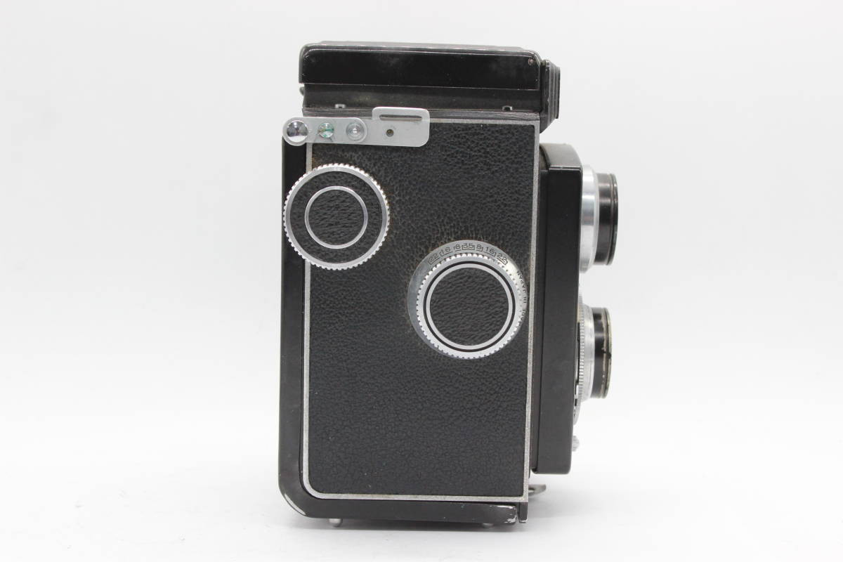 【返品保証】 アイレス Airesflex Model IV Coral 7.5cm F3.5 二眼カメラ C9783_画像5